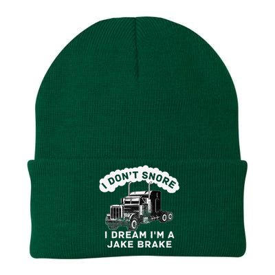 I Don't Snore I Dream I'm A Jake Brake Trucker Knit Cap Winter Beanie