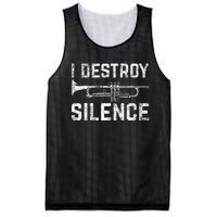 I Destroy Silence Trumpet Mesh Reversible Basketball Jersey Tank