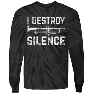 I Destroy Silence Trumpet Tie-Dye Long Sleeve Shirt