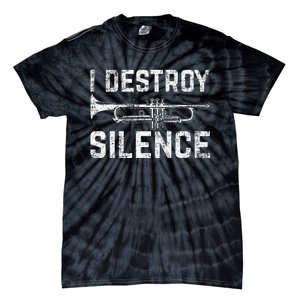 I Destroy Silence Trumpet Tie-Dye T-Shirt