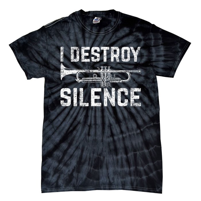 I Destroy Silence Trumpet Tie-Dye T-Shirt