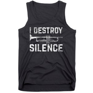 I Destroy Silence Trumpet Tank Top