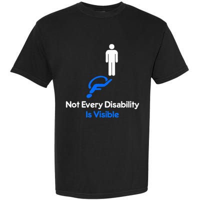 Invisible Disability Stick Figure With Wheelchair Shadow Comfort Colors T-Shirt