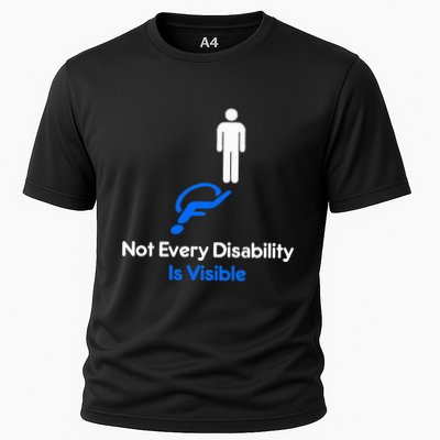 Invisible Disability Stick Figure With Wheelchair Shadow Performance Shirt