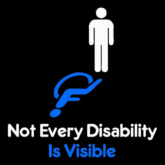 Invisible Disability Stick Figure With Wheelchair Shadow Sustainable Bucket Hat