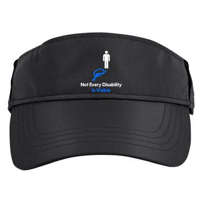 Invisible Disability Stick Figure With Wheelchair Shadow Adult Drive Performance Visor