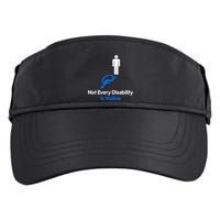 Invisible Disability Stick Figure With Wheelchair Shadow Adult Drive Performance Visor