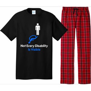 Invisible Disability Stick Figure With Wheelchair Shadow Pajama Set