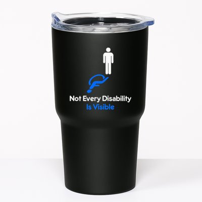 Invisible Disability Stick Figure With Wheelchair Shadow Tumbler
