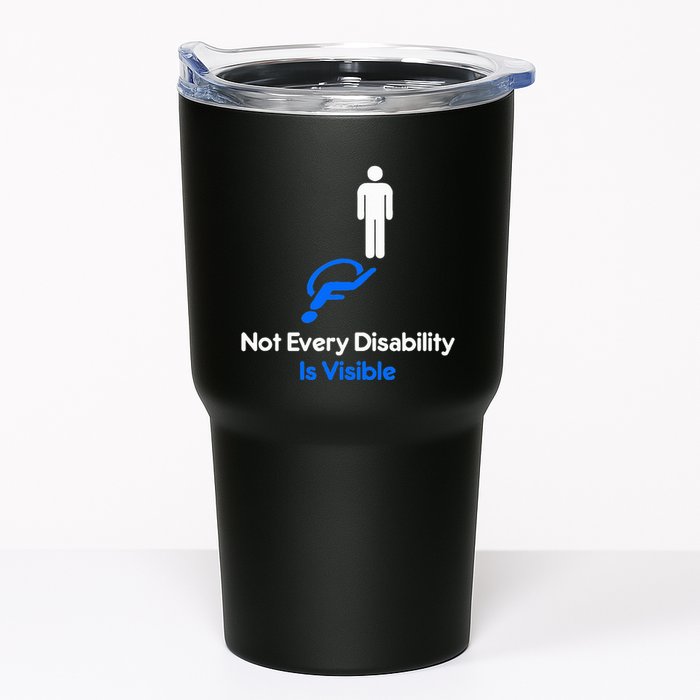 Invisible Disability Stick Figure With Wheelchair Shadow Tumbler