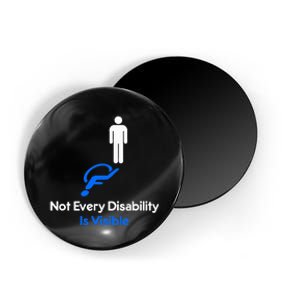 Invisible Disability Stick Figure With Wheelchair Shadow Magnet