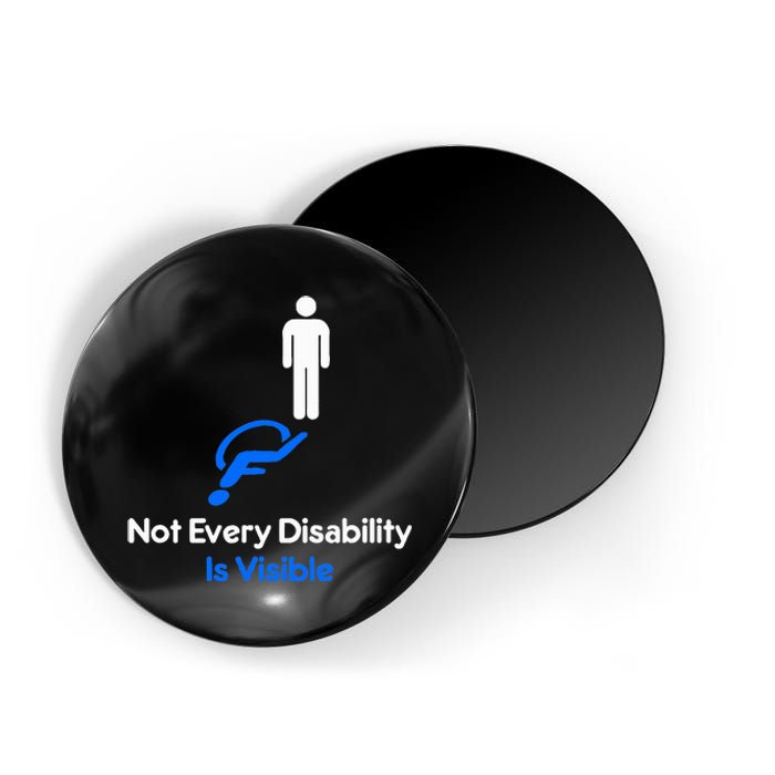 Invisible Disability Stick Figure With Wheelchair Shadow Magnet