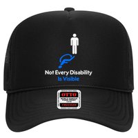 Invisible Disability Stick Figure With Wheelchair Shadow Hat