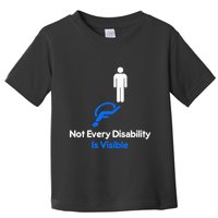 Invisible Disability Stick Figure With Wheelchair Shadow Toddler T-Shirt