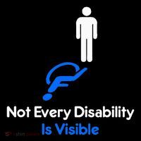 Invisible Disability Stick Figure With Wheelchair Shadow Wool Snapback Cap