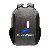 Invisible Disability Stick Figure With Wheelchair Shadow Vector Backpack