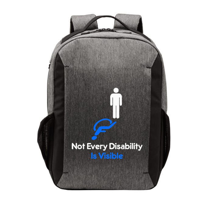 Invisible Disability Stick Figure With Wheelchair Shadow Vector Backpack