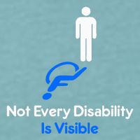 Invisible Disability Stick Figure With Wheelchair Shadow Sueded Cloud Jersey T-Shirt