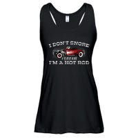 I Don't Snore I Dream I'm a Hot Rod Muscle Car Lovers Gift  Ladies Essential Flowy Tank