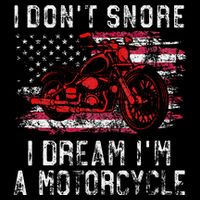 I DonT Snore I Dream IM A Motorcycle Club Snoring Biker Impact Tech Backpack