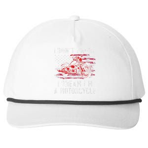 I DonT Snore I Dream IM A Motorcycle Club Snoring Biker Snapback Five-Panel Rope Hat