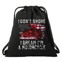 I DonT Snore I Dream IM A Motorcycle Club Snoring Biker Drawstring Bag