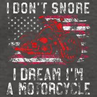 I DonT Snore I Dream IM A Motorcycle Club Snoring Biker Vector Backpack