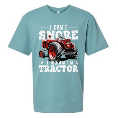 I DonT Snore I Dream IM A Tractor Farmer Tractor Sueded Cloud Jersey T-Shirt