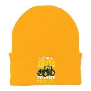 I don't snore I dream I am a tractor gift idea for farmer  Knit Cap Winter Beanie