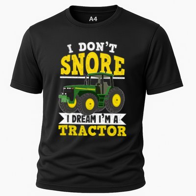I don't snore I dream I am a tractor gift idea for farmer  Performance Shirt