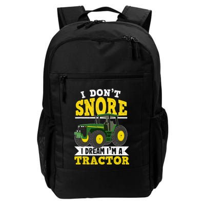 I don't snore I dream I am a tractor gift idea for farmer  Backpack