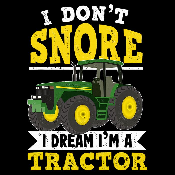 I don't snore I dream I am a tractor gift idea for farmer  Cropped Pullover Crew