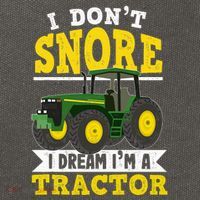 I don't snore I dream I am a tractor gift idea for farmer  Cotton Canvas Backpack