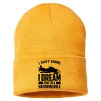 I Don't Snore I Dream That I'm A Snowmobile Sustainable Knit Beanie