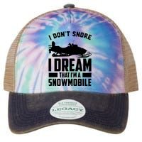 I Don't Snore I Dream That I'm A Snowmobile Legacy Tie Dye Trucker Hat