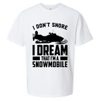 I Don't Snore I Dream That I'm A Snowmobile Sueded Cloud Jersey T-Shirt