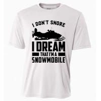 I Don't Snore I Dream That I'm A Snowmobile Cooling Performance Crew T-Shirt