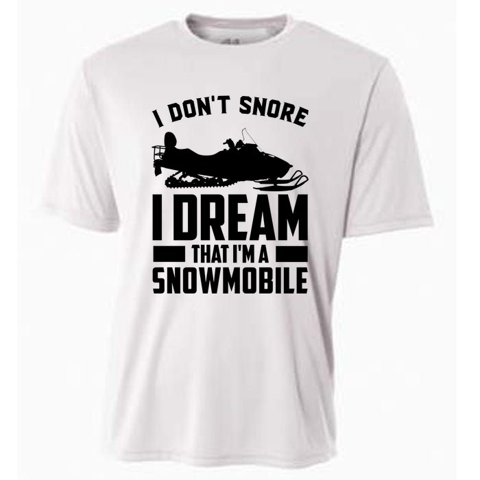 I Don't Snore I Dream That I'm A Snowmobile Cooling Performance Crew T-Shirt