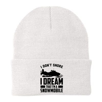 I Don't Snore I Dream That I'm A Snowmobile Beanie