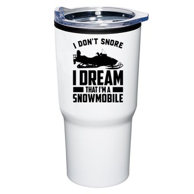I Don't Snore I Dream That I'm A Snowmobile Tumbler