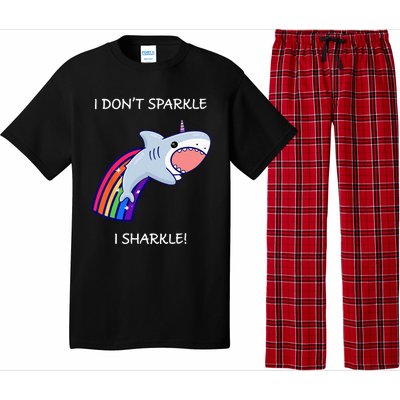 I Don't Sparkle I Sharkle Shark Unicorn Rainbow Pajama Set