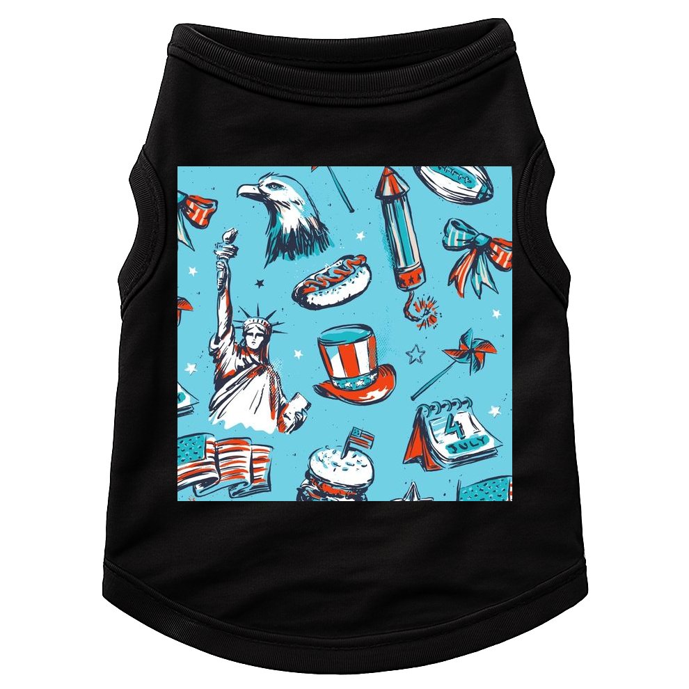 Independence Day Statue Of Liberty Doggie Tank