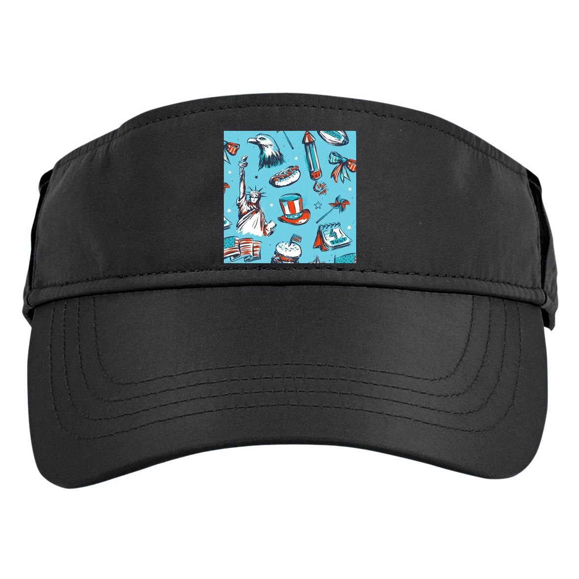Independence Day Statue Of Liberty Adult Drive Performance Visor