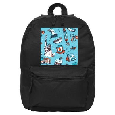 Independence Day Statue Of Liberty 16 in Basic Backpack