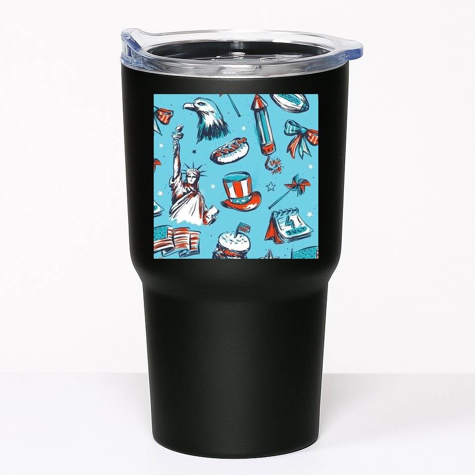 Independence Day Statue Of Liberty Tumbler