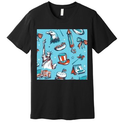 Independence Day Statue Of Liberty Premium T-Shirt