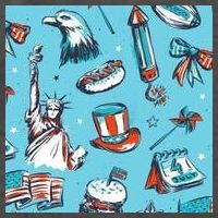 Independence Day Statue Of Liberty Vector Backpack