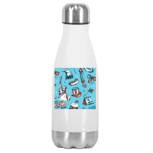 Independence Day Statue Of Liberty Stainless Steel Insulated Water Bottle