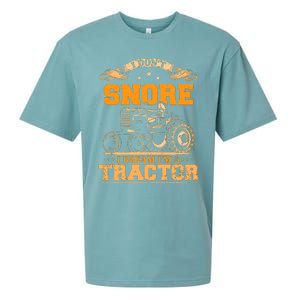 I DonT Snore I Dream IM A Tractor Funny Tractor Gift Sueded Cloud Jersey T-Shirt