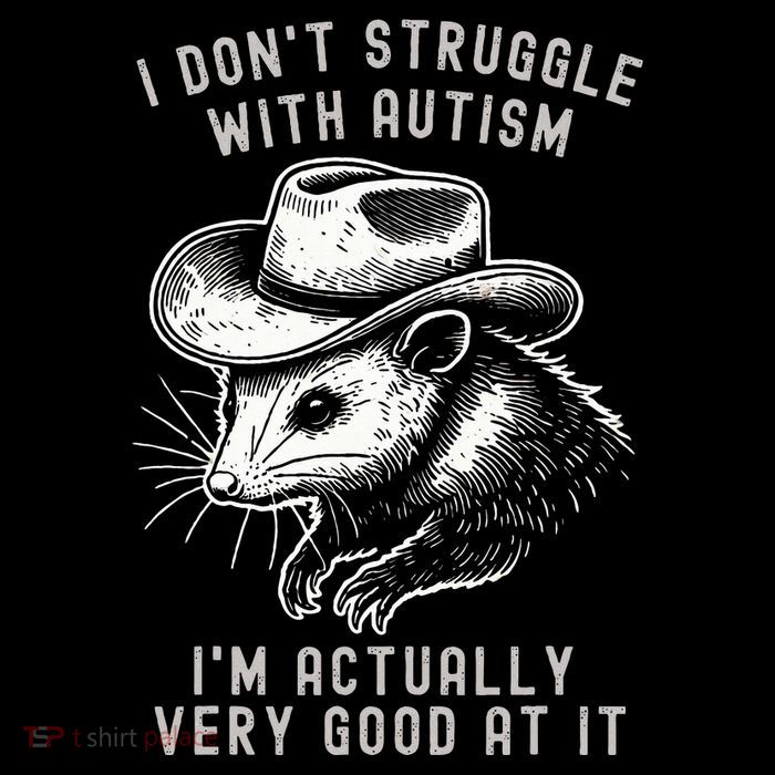 I DonT Struggle With Autism I Am Actually Very Good At It Stripe Pom Pom Beanie